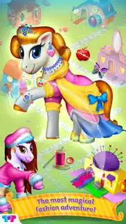 pony care rainbow resort - enchanted fashion salon iphone images 1