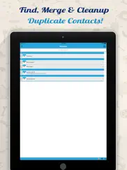 contactmanager - merge, cleanup duplicate contacts ipad images 3
