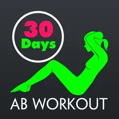 30 day ab fitness challenges ~ daily workout logo, reviews