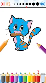 dog & cat coloring book - all in 1 animals drawing iphone images 1