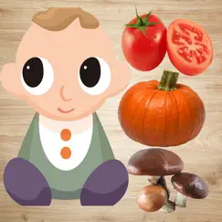 baby vegetables games - kids english flashcards logo, reviews