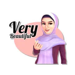 hijab girl stickers- wasticker logo, reviews