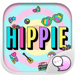 hippie art retro accessory stickers for imessage logo, reviews