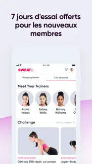 sweat: app de fitness femmes iPhone Captures Décran 3