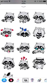 raccoon cute funny stickers iphone images 1