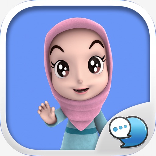 Nada1 Muslim hijab Eng Stickers for iMessage app reviews download