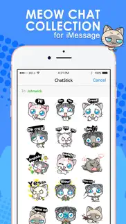 meow chat collection stickers for imessage free iphone images 1