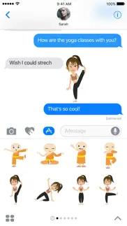 yogamoji - yoga emojis & stickers keyboard iphone images 4