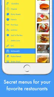 fast food secret menu guide iphone images 1