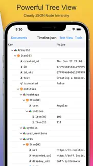 power json editor mobile iPhone Captures Décran 2
