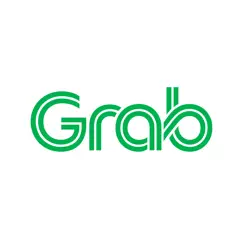 grab: taxi ride, food delivery logo, reviews