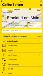 gelbe seiten - branchenbuch iphone bildschirmfoto 1