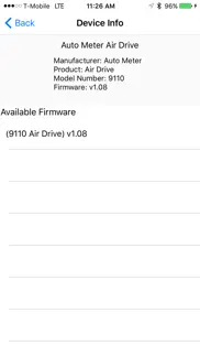 autometer firmware update tool iPhone Captures Décran 2