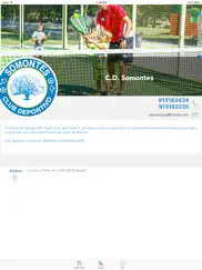 club deportivo somontes ipad capturas de pantalla 2