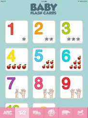 baby flash cards game learn alphabet numbers words ipad images 2
