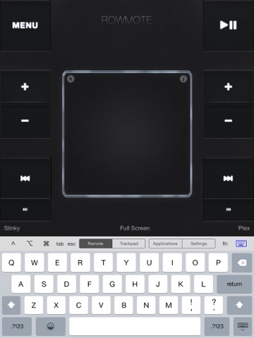 rowmote pro for mac iPad Captures Décran 1
