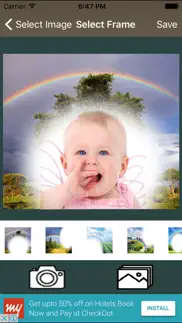 rain bow photo frame and pic collage iphone images 2