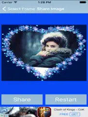 blue heart romantic photo frame ipad images 3