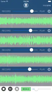 multi track song recorder iphone capturas de pantalla 1