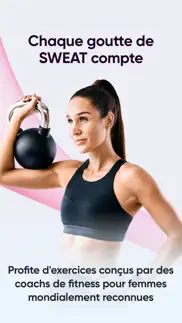 sweat: app de fitness femmes iPhone Captures Décran 1