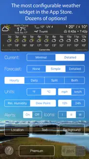 simple weather widget iphone resimleri 3