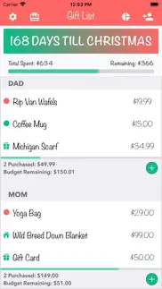 christmas gift list tracker iphone images 1