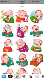 christmas piggy funny sticker iphone images 1