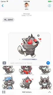 wolf - stickers for imessage iphone images 3