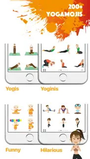 yogamoji - yoga emojis & stickers keyboard iphone images 2