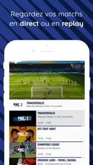rmc sport – live tv, replay iPhone Captures Décran 2