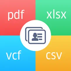 contacts to excel , pdf , csv logo, reviews