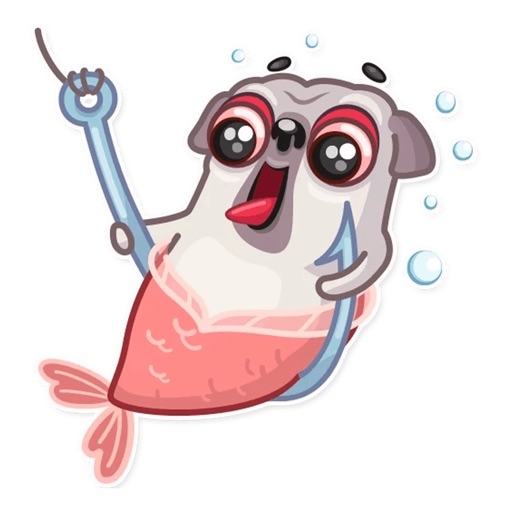 Water Pug Dog Funny Stickers app reviews download