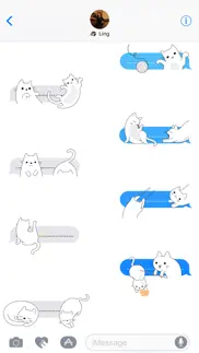 yuki neko - kitty cat fun pet stickers iphone images 4