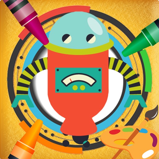 Robot Attack Paint - Robot games sketchbook app reviews download