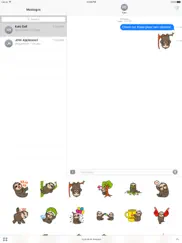 cute sloth stickers ipad images 1
