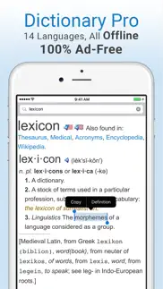 dictionary and thesaurus pro iphone images 1
