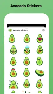 avocado stickers for imessage iphone images 1
