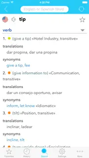 english spanish dictionary c. iPhone Captures Décran 4