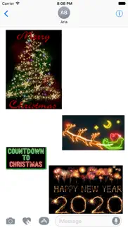 merry christmas neon sticker iphone images 1