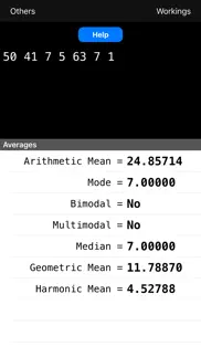 averages calculator iPhone Captures Décran 1