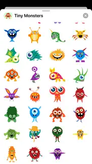 tiny monster creature stickers iphone capturas de pantalla 3