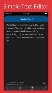 pockettext - indexed notes iphone images 2