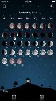 sky and moon phases calendar iphone resimleri 4