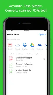 pdf to excel converter - ocr iphone images 1