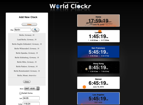 world clockr ipad capturas de pantalla 2