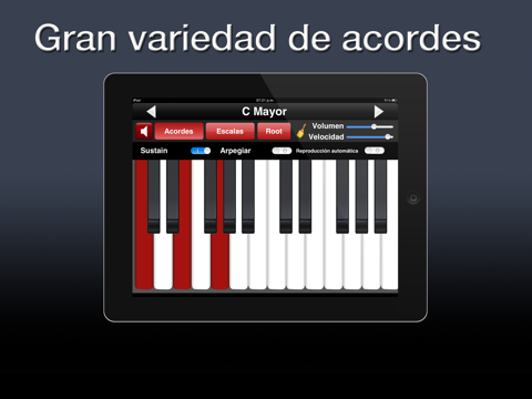 acordes y escalas para piano ipad capturas de pantalla 1