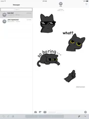animated grumpy black cat ipad images 1
