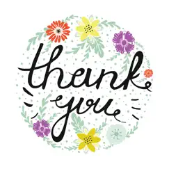 thank you card stickers logo, reviews
