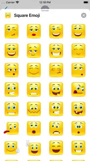 yellow square smileys emoticon iphone capturas de pantalla 1