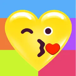 heart face multicolor stickers-rezension, bewertung